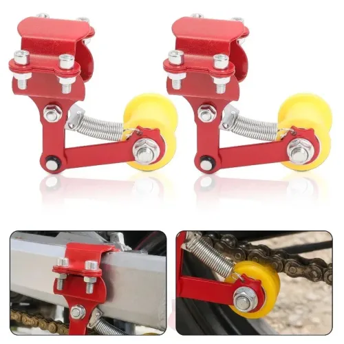 Motorcycle Adjuster Chain Tensioner on Roller Prevent Chain Drop Tool Adjuster Chain Tensioner Motorcycle Modified Accessories