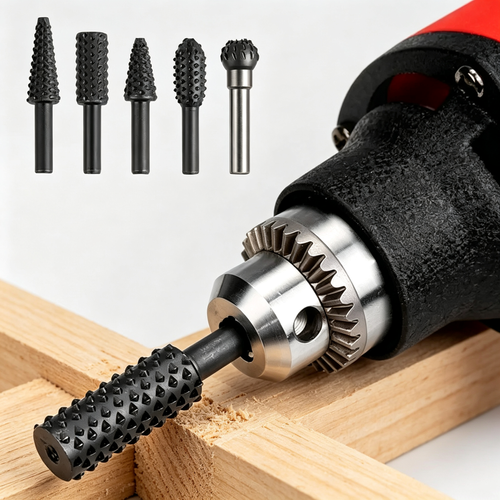 5 Pcs Woodworking Rotary Drill Bit Set