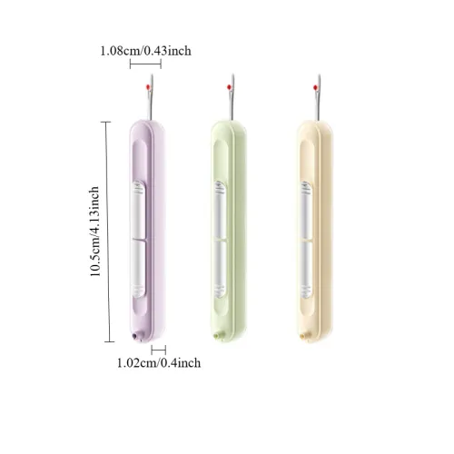 3pcs   2 in1 Needle Threader Hand Sewing Tools Multi-function Threader Stitch Insertion Sewing Needle Changer Thread Device Hand Machine