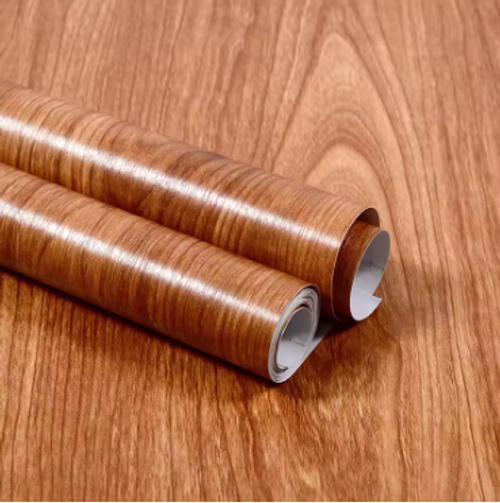 10pcs 20cm*1m Wood Grain Vinyl Wallpaper Roll Waterproof Desktop Cabinet Door Furniture