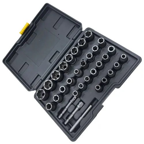 Expertly Designed 32 Pcs Bolt Remover Set Tailored to Tackle Difficult Fasteners Equipped with Functional Adapters