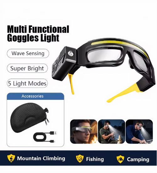 Multifunctional 2-in-1 Goggle-Style Headlamp