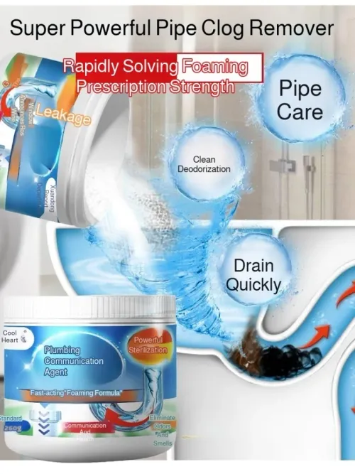ewer Pipe Unclogger Power Cleaner Dissolve Odor Eliminator Pipe Unclogger Cleaner