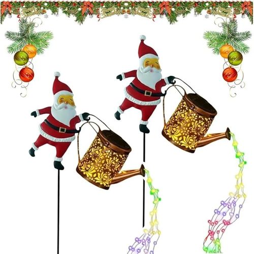 Christmas Santa Solar Kettle Lights