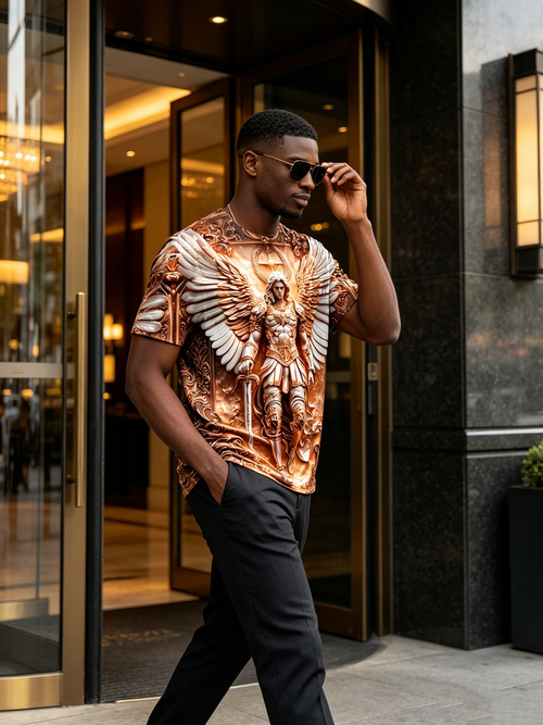Advanced men's short sleeved shirt