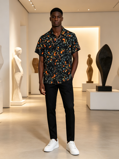 Advanced men's short sleeved shirt