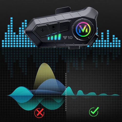 Motorcycle Bluetooth headset for half or full helmets