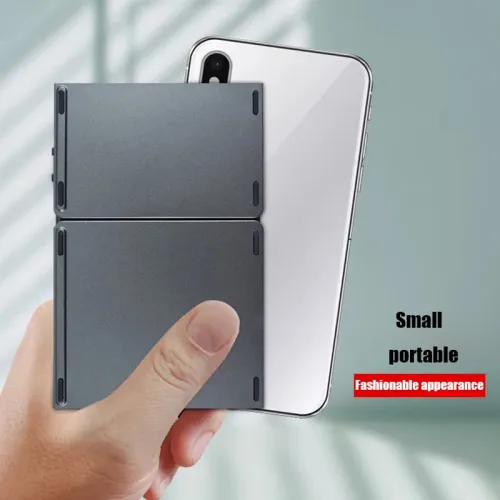 Tri-fold Bluetooth Keyboard with Touchpad Portable Mini Keyboard Rechargeable Keyboard Wireless Keyboard For Windows Android iOS