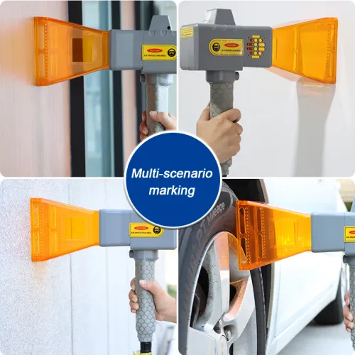 Handheld laser coding machine nameplate logo steel plate distribution box