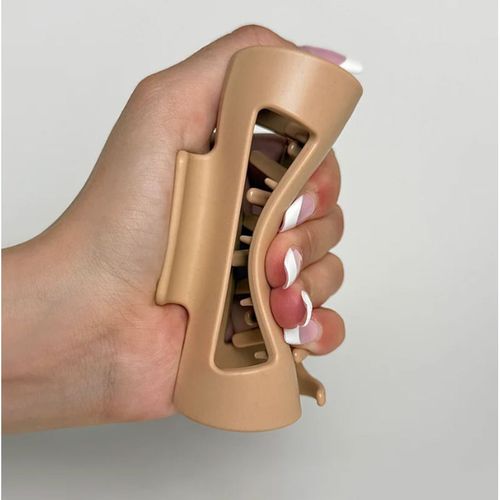 4-piece set of Women's cylindrical silicone hair claws