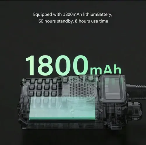 Two handheld high-power dual band FM outdoor intercoms