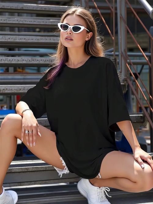 Mens 2-Piece Summer Set: Solid Black Loose Short Sleeve Tee And Breathable Athletic Pants For Casual Wear, Travel, Gym