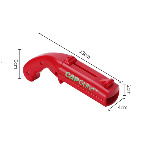 Creative Pistol Bottle Opener Cap Gun Launches Bottle Cap Multifunctional Beer Bottle Cap Launcher ABS Household Products
