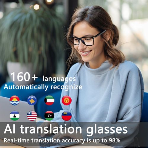 ⏰BLACK FRIDAY SALE🎁AI-powered unisex audio translation glasses