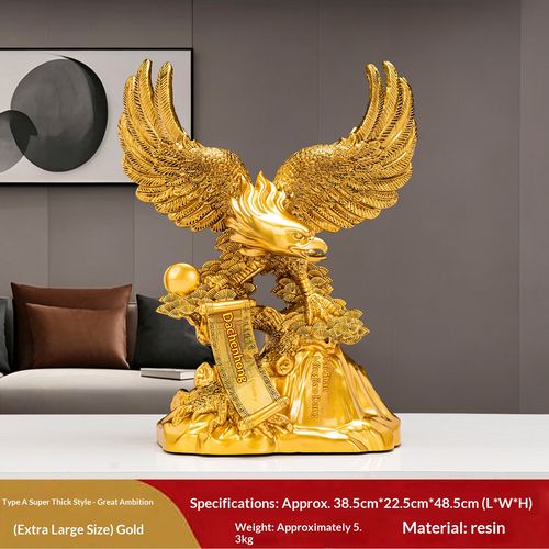 Eagle Ornament — Wealth-Attracting Decor for Living Rooms and Executive Offices  Ideal Gift for Corporate Spaces, Retail Shops, Housewarmings, and Grand Openings