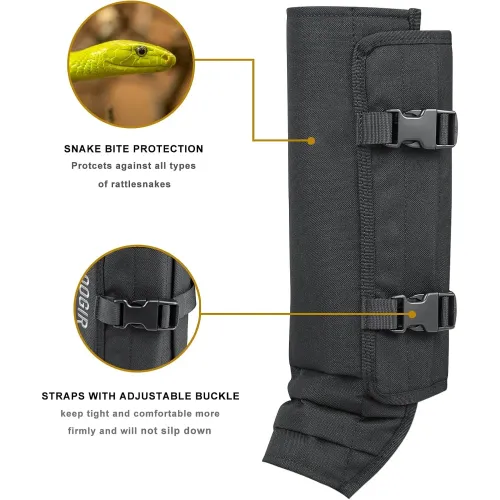 Snake Gaiters Leg Guards, Waterproof Snake Guards, Adjustable Snake Bite Protection for Lower Legs, Snake Chaps