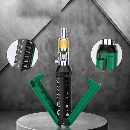 14 in 1 Multidirectional Cross Ratchet Screwdriver Head Set