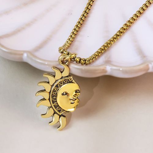 Asymmetrical Sun Moon Accessories Couple's High End Ornament