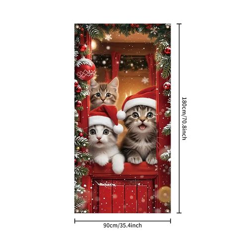 Santa Claus Party Decoration Banner Door Banner
