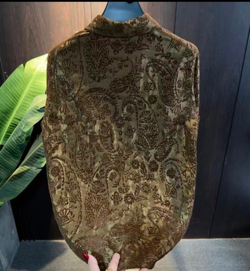 Elegant Paisley Textured Business Shirt for Men