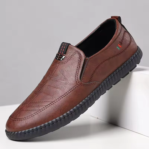 Loafers Easy-Wearing Male Comfort Flats Fashion New Men Shoes Leather Men Casual Shoes Business Leisure Shoes for Men Breathable