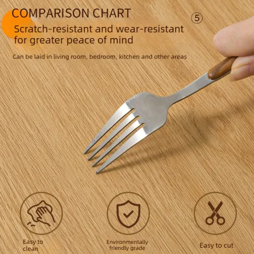 Decorative Moisture-proof Anti Fouling Self-adhesive Wallpaper Faux Wood Grain Background Wall Bedroom Kitchen Flooring Sticker