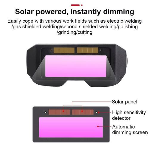 1pc Auto Darkening Welding Goggle Glasses - Advanced Automatic Light Change Technology for Enhanced Eyes Protection