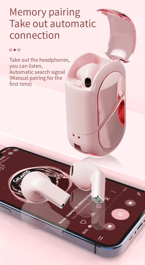 ❤️Early Valentine's Day Sale ❤️Heart Shape Wireless Noise Cancelling In-Ear Gaming Headset with LED Touch Control