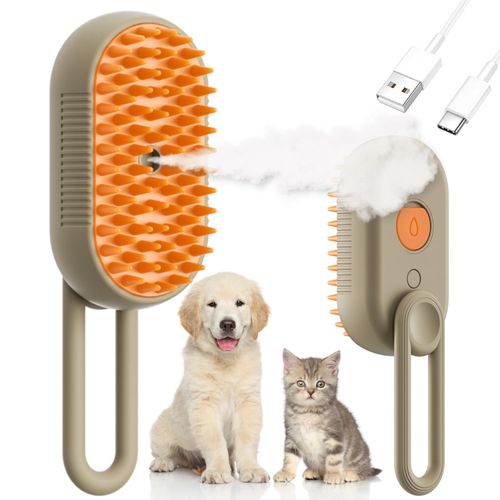 Pet Electric Hair Brush Cat Dog Steam Brush