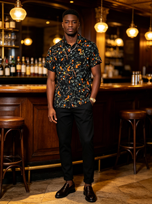 Advanced men's short sleeved shirt