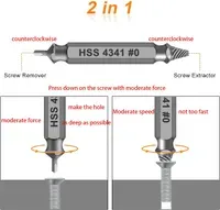 Stripped Broken Screw Remover, 6 Counts Set Easy Out Bolt Extractor