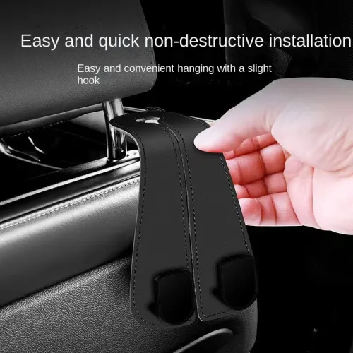 4pcs Car Headrest Hooks Hanger for Bags Seat Back Organizer Holder Clips Auto Fastener Hooks