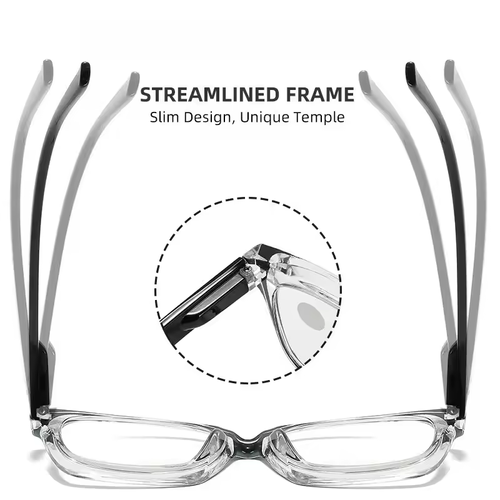 Auto Focus Reading Glasses  Self Adjusting Presbyopia Eyewear with Automatic Zoom Anti Blue Light
