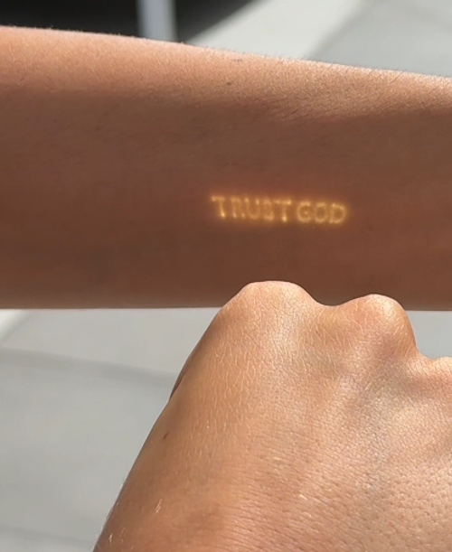 Love and Faith Projection Ring