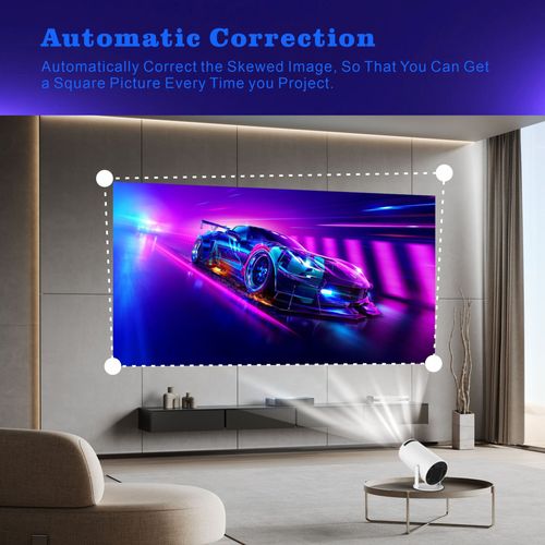 Smart HY300 Projector 1080P HDR10 4K Supported Portable Mini WiFi Bluetooth Projector with Screen Mirroring Outdoor Movie Theate