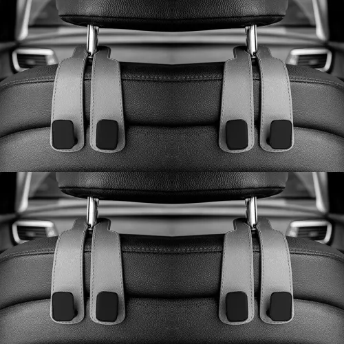 4pcs Car Headrest Hooks Hanger for Bags Seat Back Organizer Holder Clips Auto Fastener Hooks