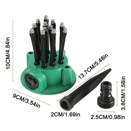 Hot-Selling 360-Degree Garden Automatic Multi-Head Sprinkler Watering Nozzle