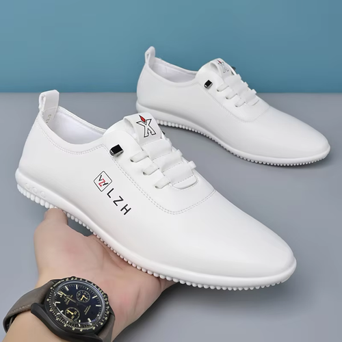 Summer slip-on white shoes men's casual soft soled driving shoes light soft men's shoes
