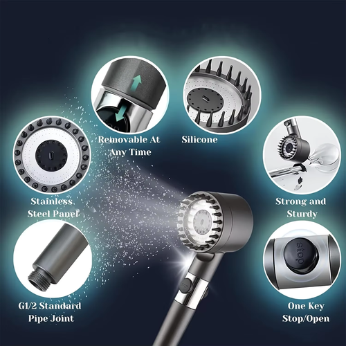 High-pressure embossed shower head