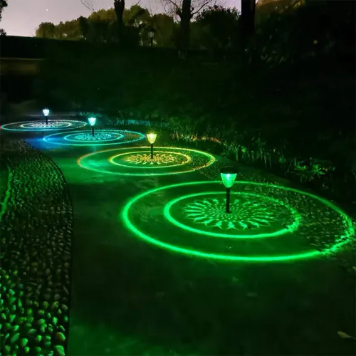 Solar Decorative Lawn Lights IP55 Waterproof Ground Landscape Light Last Up 10H Outside Pathway Lights Patio Yard Driveway Decor
