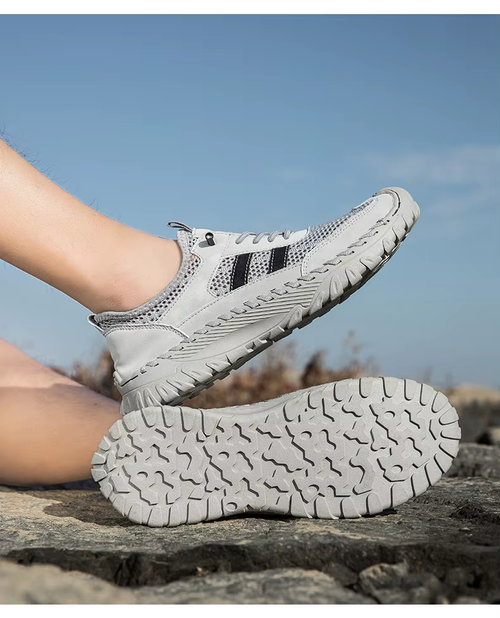 Breathable Men's Flat-Soled Sports Shoes for Summer