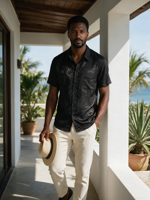 Elegant gentleman high-end T-shirt
