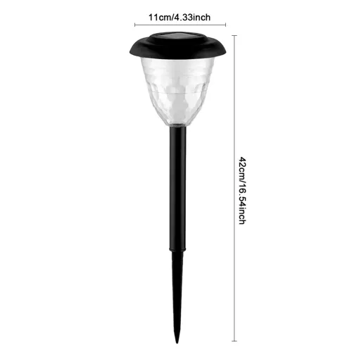 Solar Decorative Lawn Lights IP55 Waterproof Ground Landscape Light Last Up 10H Outside Pathway Lights Patio Yard Driveway Decor