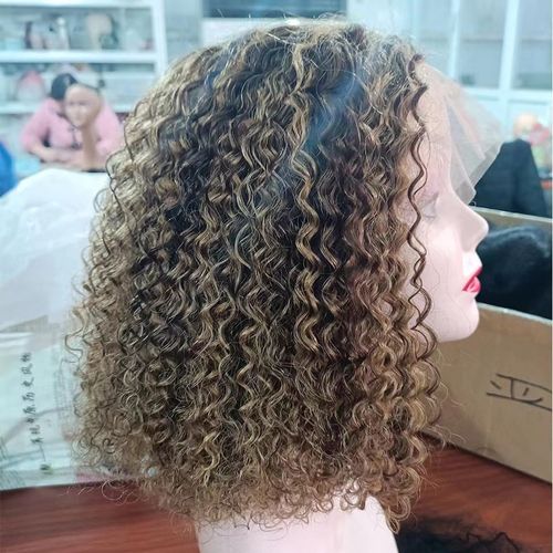 Female wig full head cover with medium long hair