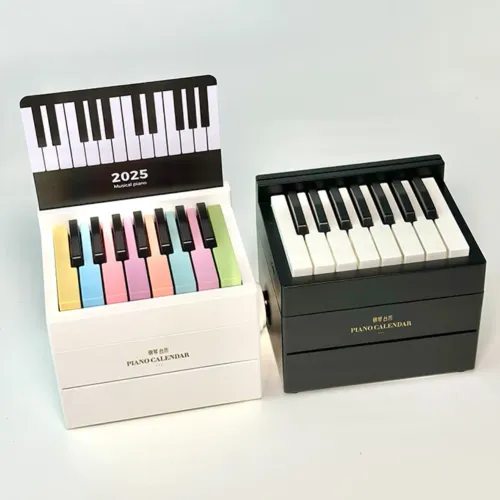 Piano Calendar 2025 with 27 Music Calendar Cards 52 Songs