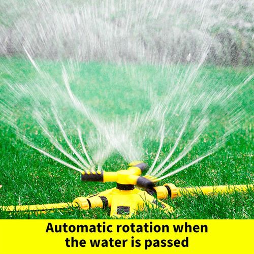 Automatic 360 ° 3-arm rotating sprinkler irrigation system
