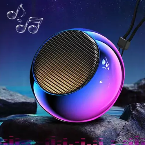 Wireless Bluetooth Speaker Portable Small Steel Gun Metal Heavy Stereo Surround Subwoofer Outdoor Mini Bluetooth Small Speaker