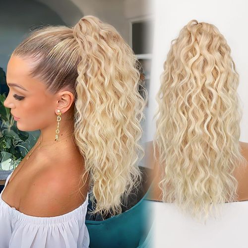 Women's wig curly wave hair extension ponytail hair extension