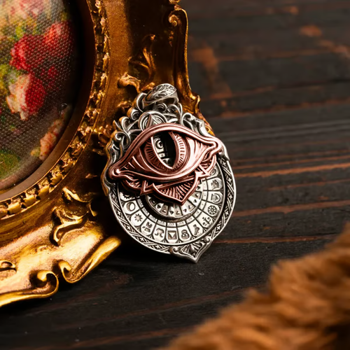 👁️‍🗨️Handmade Tarot Vision Pendant: Connect to Cosmic Wisdom Anytime（Cheat Sheet Included)