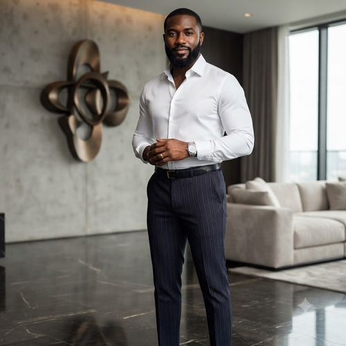 Men's Striped Business Trousers (Affordable Luxury)